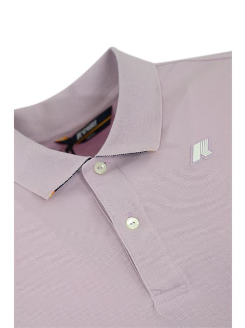 Polo Vincent Piquet in cotone Violet lilac K-WAY | K 1125BWX71